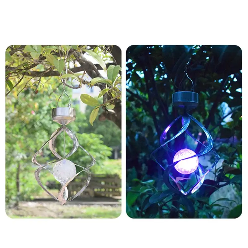 2021 Hanging Solar Lights Outdoor Wind Chimes Lights LED Colour Changing Hanging Light Waterproof Spiral Spinner Lamp for Design
2021 Hanging Solar Lights Outdoor Wind Chimes Lights LED Colour Changing Hanging Light Waterproof Spiral Spinner Lamp for Design