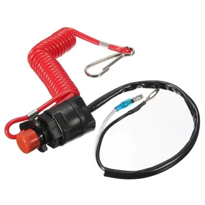 Boat Motor Kill Stop Switch & Safety Tether Lanyard Fits for Yamaha Outboard Engine Motors
Boat Motor Kill Stop Switch & Safety Tether Lanyard Fits for Yamaha Outboard Engine Motors