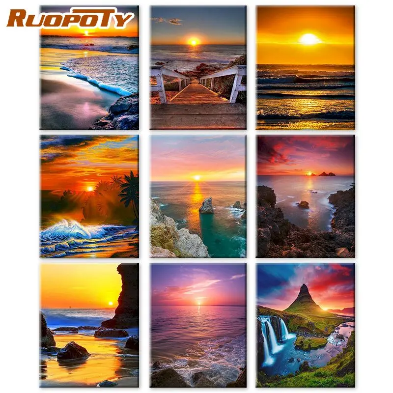 RUOPOTY Picture By Number Landscape Sunset For Adult and Child Zero basis handpaited Painting Kits 50*65cm Zero Basis
RUOPOTY Picture By Number Landscape Sunset For Adult and Child Zero basis handpaited Painting Kits 50*65cm Zero Basis
