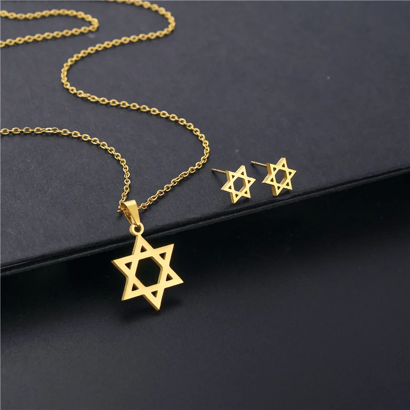 Stainless Steel Lucky Triangle Hexagon Magic Six-Pointed Star Pendant Chain Necklace Love Woman Mother Girl Gift Wedding Jewelry
Stainless Steel Lucky Triangle Hexagon Magic Six-Pointed Star Pendant Chain Necklace Love Woman Mother Girl Gift Wedding Jewelry