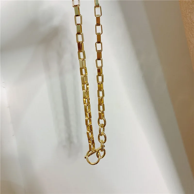 Box Chain Toggle Clasp Gold Necklaces Minimalist Punk Chain Necklace For Women Charms Choker Chain Fashion Jewelry For Women
Box Chain Toggle Clasp Gold Necklaces Minimalist Punk Chain Necklace For Women Charms Choker Chain Fashion Jewelry For Women