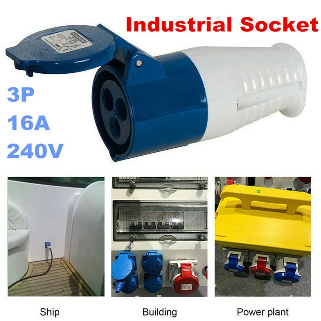 240V 16A 3 PIN Industrial Male Female Plugs Blue Sockets SFN-013/SFN-523 waterproof IP44 Wall Mount Socket Plug For Site Work
240V 16A 3 PIN Industrial Male Female Plugs Blue Sockets SFN-013/SFN-523 waterproof IP44 Wall Mount Socket Plug For Site Work