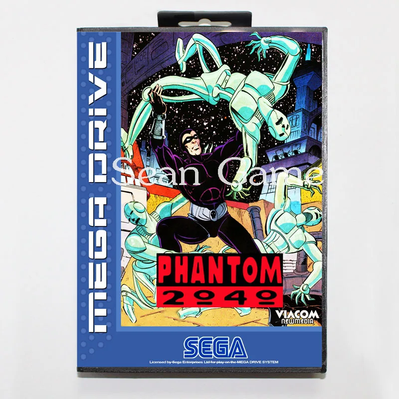 Престационарная 16 битная игровая карта Elevata MD для Sega Mega Drive Phantom 2040 чехол с