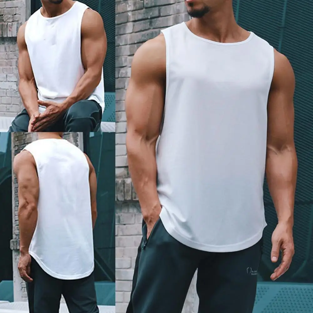 Hot Sales Men Vest Solid Color Sleeveless Polyester Summer Fitness Top for Sports
Hot Sales Men Vest Solid Color Sleeveless Polyester Summer Fitness Top for Sports