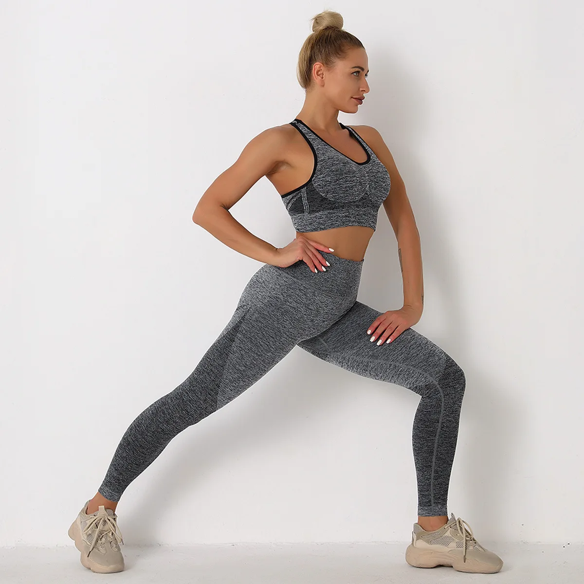 Newest Spandex Quick Dry Tight Yoga Sets for Women Clothing 2pcs Sexy Outfit Running Seamless Gym Fitness Bra Legging Sport Suit
Newest Spandex Quick Dry Tight Yoga Sets for Women Clothing 2pcs Sexy Outfit Running Seamless Gym Fitness Bra Legging Sport Suit