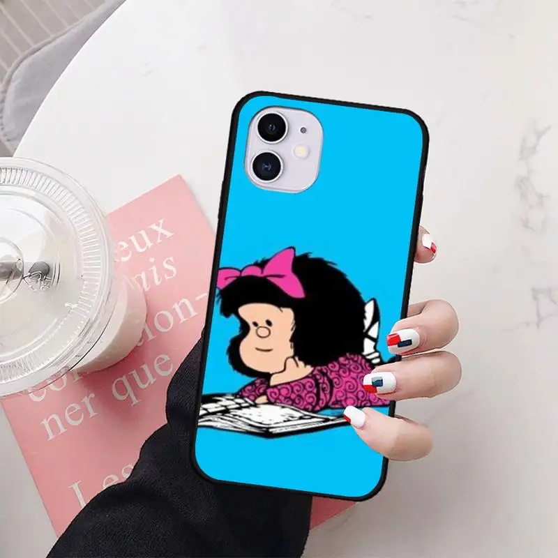 Hot cute Mafalda Phone Case For iphone7 8 plus 7 8 6 6s plus X XR XS MAX 11 12 Pro Max Cover
Hot cute Mafalda Phone Case For iphone7 8 plus 7 8 6 6s plus X XR XS MAX 11 12 Pro Max Cover