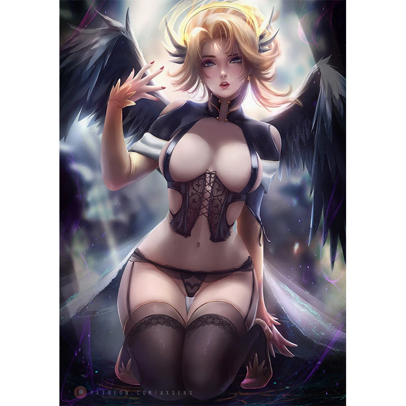 Custom Print Overwatch Angel 3D Sexy Anime Girl Art Posters with Frame Wall Art Canvas Painting for Bedroom Home Decor Picture
Custom Print Overwatch Angel 3D Sexy Anime Girl Art Posters with Frame Wall Art Canvas Painting for Bedroom Home Decor Picture