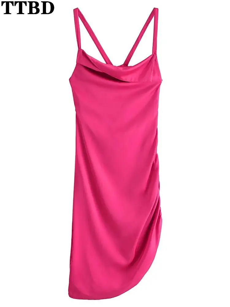 TTBD 2022 New Women Dress Sexy Backless Spaghetti Strap Summer Satin Solid Party Dress Casual Elegant Bandage Club Dress Satin
TTBD 2022 New Women Dress Sexy Backless Spaghetti Strap Summer Satin Solid Party Dress Casual Elegant Bandage Club Dress Satin
