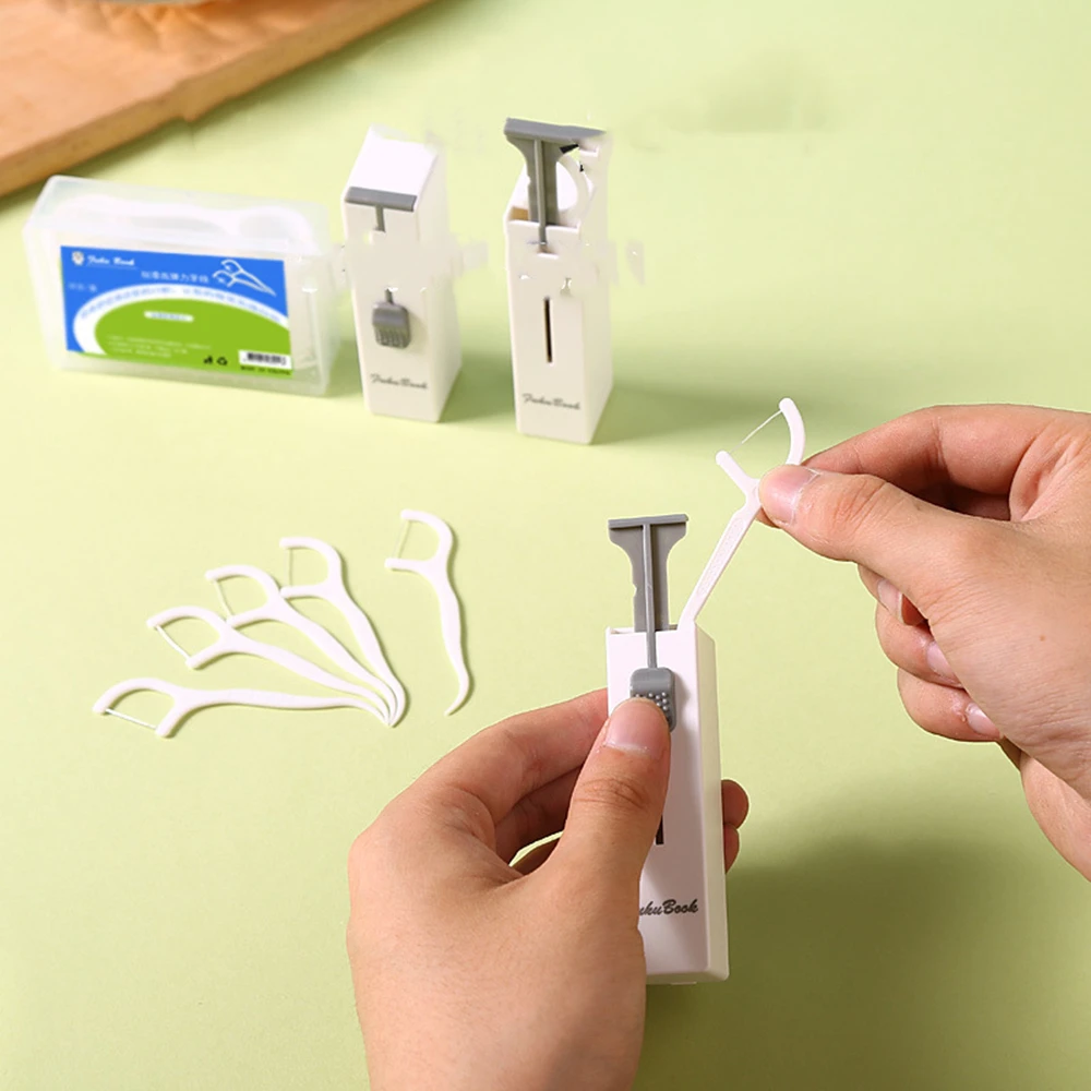 Automatic Stick Flosser Boxes Portable Dental Floss Picks Toothpicks Teeth Stick Cleaning Interdental Tools Oral Care Supplies
Automatic Stick Flosser Boxes Portable Dental Floss Picks Toothpicks Teeth Stick Cleaning Interdental Tools Oral Care Supplies