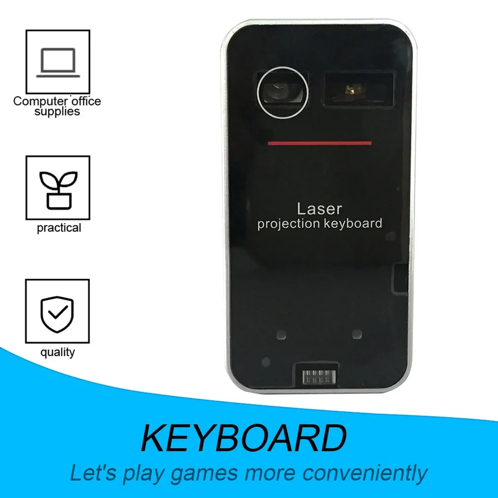 PortableBluetooth-compatible keyboard Wireless Virtual Projection Portable keyboard for Android Smart Phone Tablet PC Notebook
PortableBluetooth-compatible keyboard Wireless Virtual Projection Portable keyboard for Android Smart Phone Tablet PC Notebook