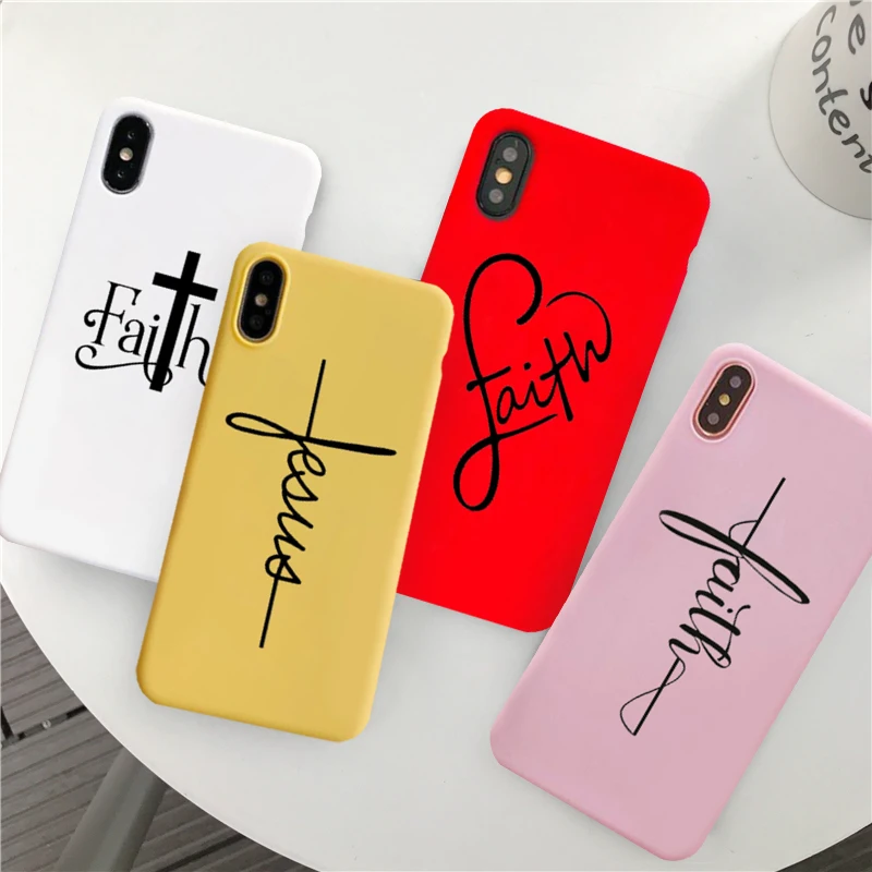 Чехол для телефона GYKZ Faith Christian религиозный Иисус iPhone XR XS MAX X 8 7 6 6s Plus мягкий