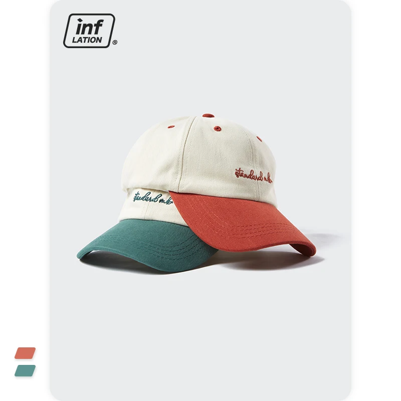 INFLATION Streetwear Baseball Cap Men Retro Embroidery Hip Hop Hats Unisex Harajuku Color Block Summer Sun Hats
INFLATION Streetwear Baseball Cap Men Retro Embroidery Hip Hop Hats Unisex Harajuku Color Block Summer Sun Hats