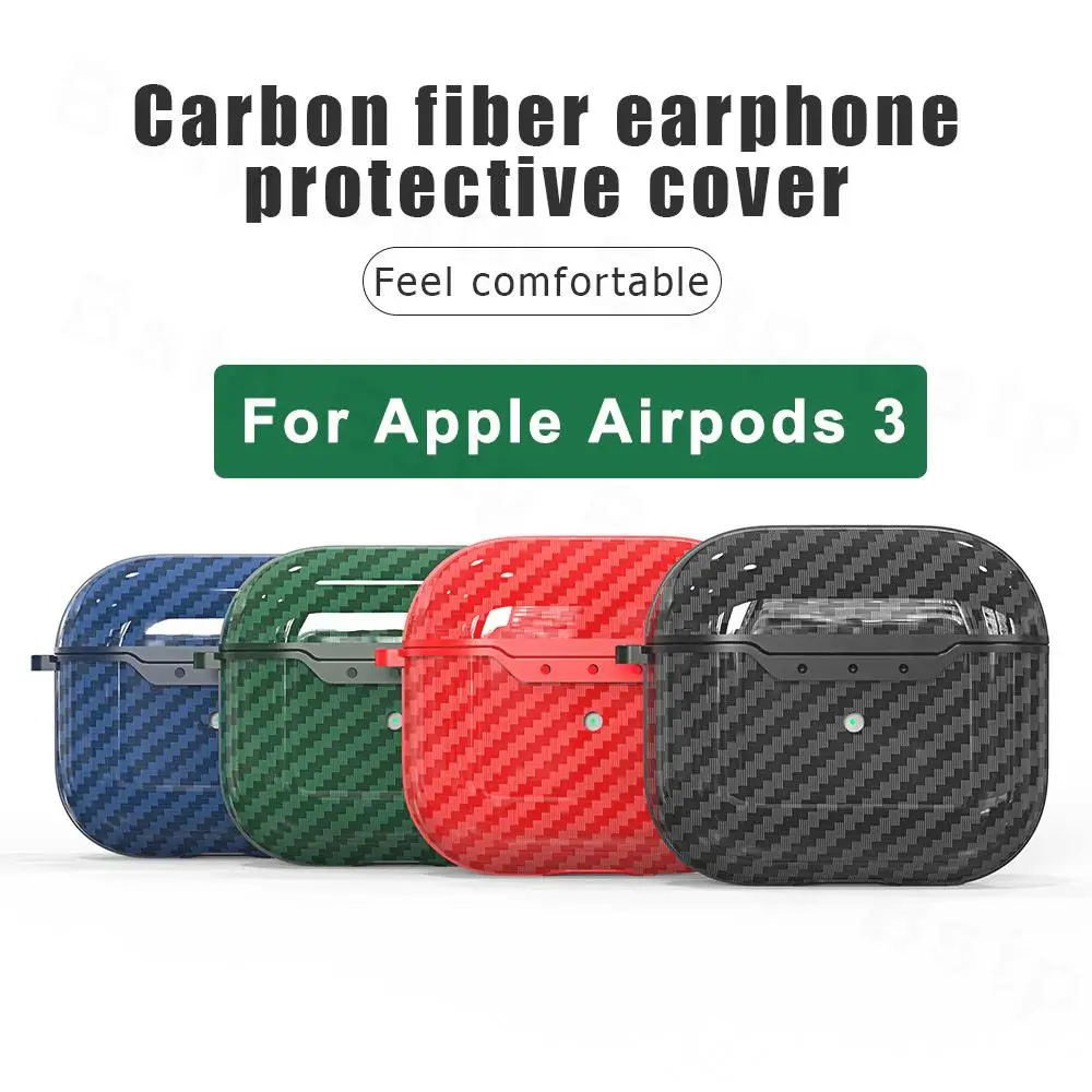 Carbon Fiber Earphone Case For Apple AirPods 3 Cover Wireless Headphone Silicone TPU Shell Cover For Airpods 3 Protecter Case
Carbon Fiber Earphone Case For Apple AirPods 3 Cover Wireless Headphone Silicone TPU Shell Cover For Airpods 3 Protecter Case