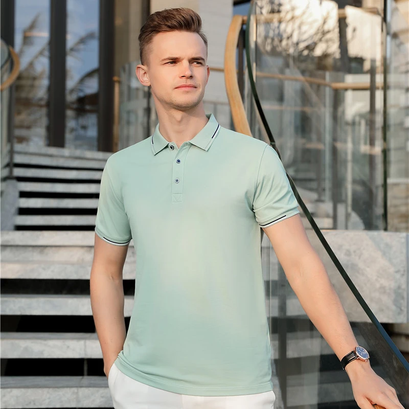 New Man Polo Shirt Mens Cotton Short Sleeve High Quantity Stritching Business Clothes Luxury Men Tee Shirt Brand custom made
New Man Polo Shirt Mens Cotton Short Sleeve High Quantity Stritching Business Clothes Luxury Men Tee Shirt Brand custom made