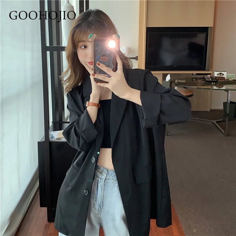 GOOHOJIO 2021 New Spring and Autumn Fashion All-match Blazer Women Long-sleeved Women Blazer Loose Mid-length Blazers for Women
GOOHOJIO 2021 New Spring and Autumn Fashion All-match Blazer Women Long-sleeved Women Blazer Loose Mid-length Blazers for Women