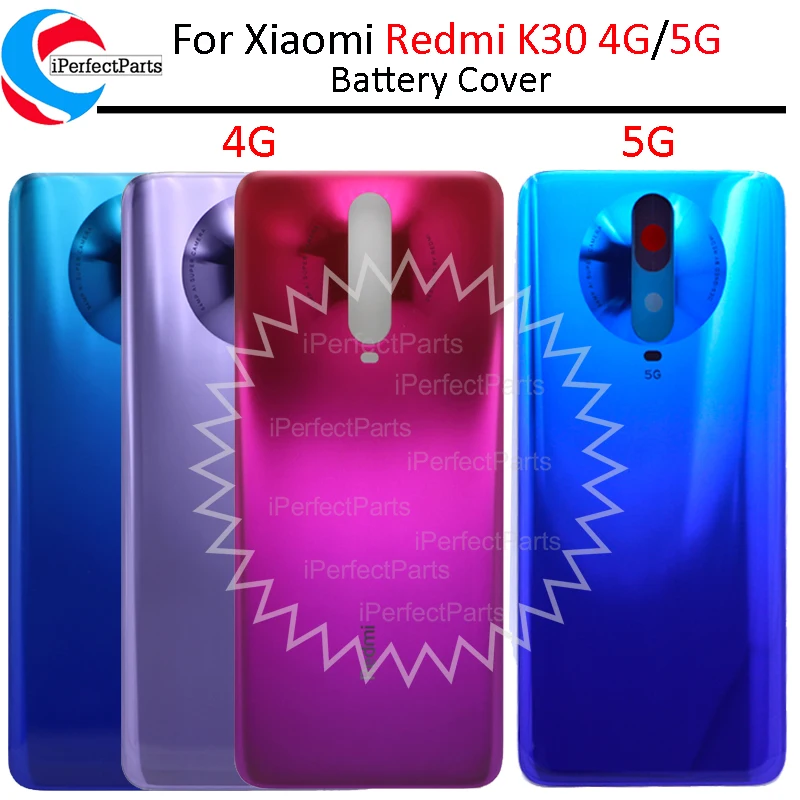 Фото Крышка батареи для Xiaomi Redmi K30 5G 4G Корпус задняя крышка стекло с клейкой наклейкой