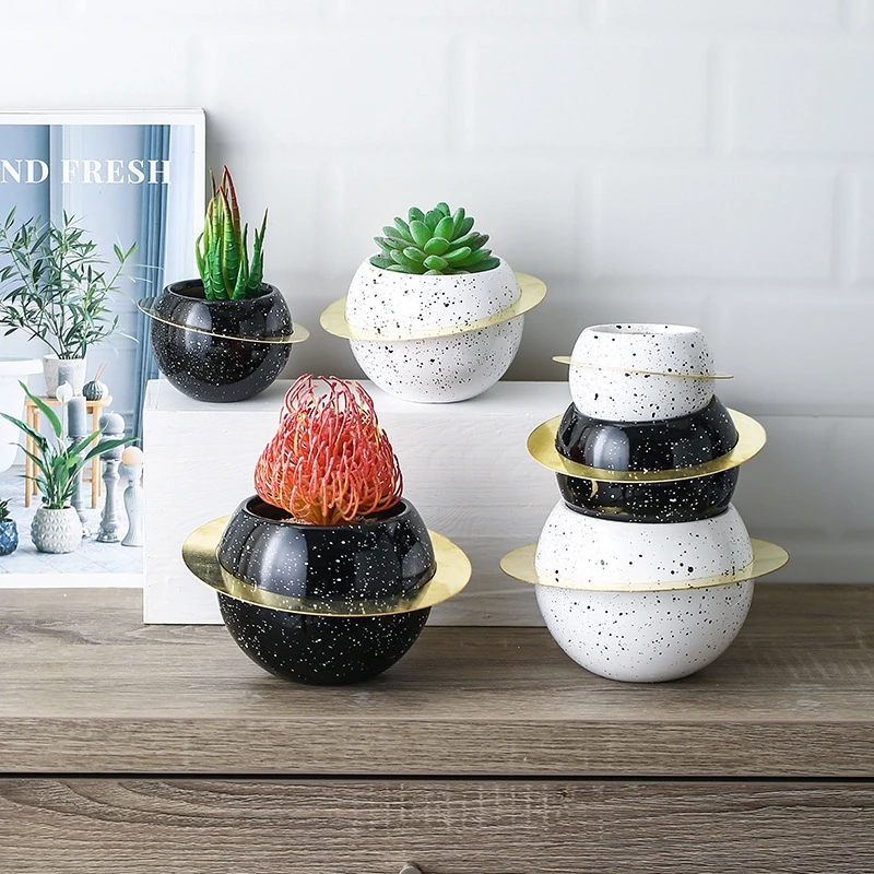 NEW NEW Hydroponic Flower Pot Non-Porou Planet Ceramic Artificial Desktop Decoration
NEW NEW Hydroponic Flower Pot Non-Porou Planet Ceramic Artificial Desktop Decoration