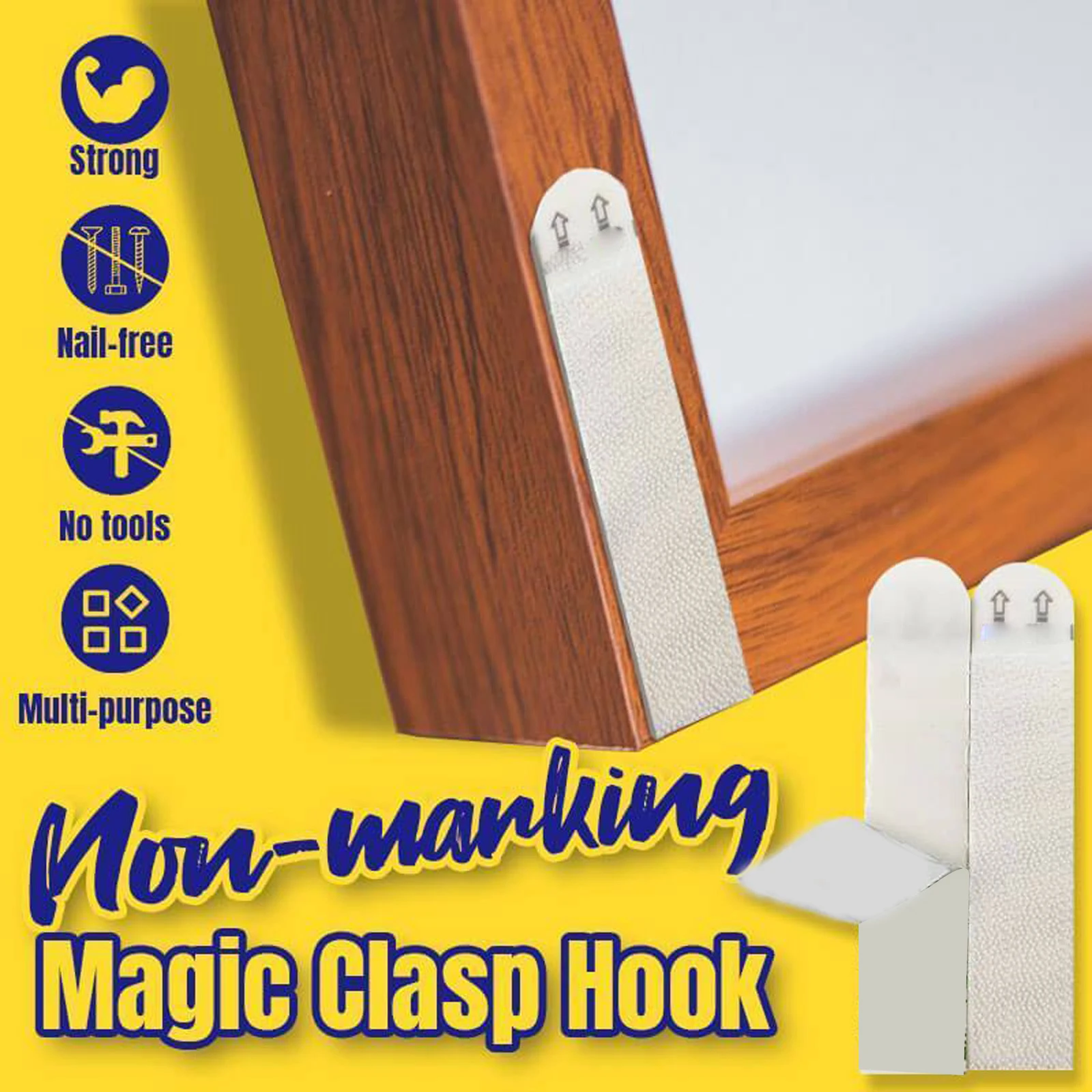 4/6/8 Pair Self Adhesive Strips Heavy Duty Hook and Loop Punch-Free Mounting Tapes for Hanging Items Indoors or Outdoors DJA88
4/6/8 Pair Self Adhesive Strips Heavy Duty Hook and Loop Punch-Free Mounting Tapes for Hanging Items Indoors or Outdoors DJA88