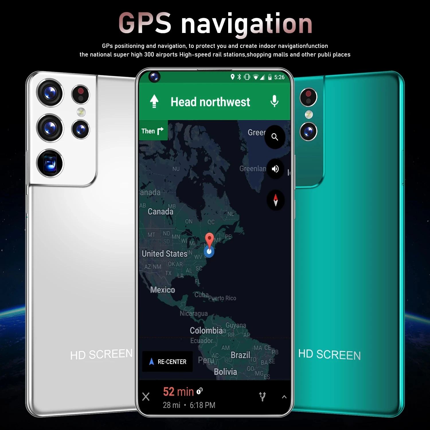 Teléfono Inteligente Galay S21 Ultra, versión Global, desbloqueado, 6800mAh, 4G, 5G, + 32MP 16MP, 6GB + 128GB 
Teléfono Inteligente Galay S21 Ultra, versión Global, desbloqueado, 6800mAh, 4G, 5G, + 32MP 16MP, 6GB + 128GB