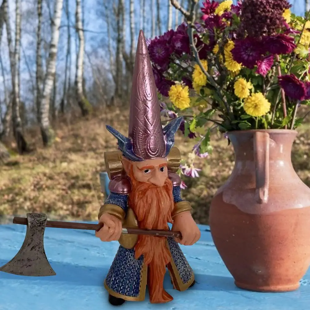 Garden Gnome Statue Decor Resin Bearded Warrior Guard Figurine Sculpture For Lawn Garden Living Room Tabletop Dwarfs Ornaments
Garden Gnome Statue Decor Resin Bearded Warrior Guard Figurine Sculpture For Lawn Garden Living Room Tabletop Dwarfs Ornaments