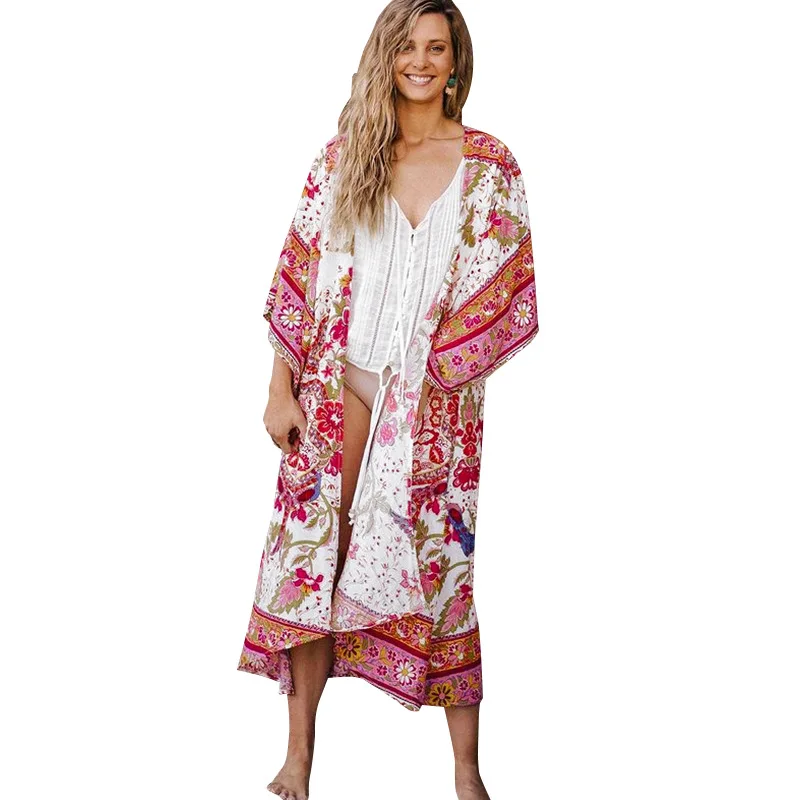2021 summer new lady loose short-sleeved casual bohemian shawl sun protection clothing beach wear for women Pajamas
2021 summer new lady loose short-sleeved casual bohemian shawl sun protection clothing beach wear for women Pajamas