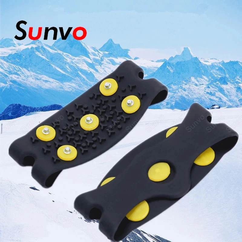 5-Stud Anti-Slip Crampons for Snow And Ice Gripper Cleats Winter Outdoor Hiking Climbing Non-slip Ice Grips Shoe Spikes Covers
5-Stud Anti-Slip Crampons for Snow And Ice Gripper Cleats Winter Outdoor Hiking Climbing Non-slip Ice Grips Shoe Spikes Covers