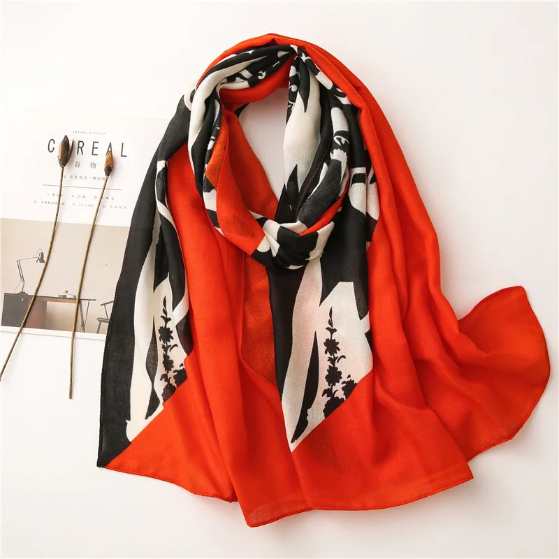 2020 New Brand Women Scarf Fashion Print Cotton Winter Warm Scarves Hijabs Lady Pashmina Foulard Bandana Poncho Hijab Viscose
2020 New Brand Women Scarf Fashion Print Cotton Winter Warm Scarves Hijabs Lady Pashmina Foulard Bandana Poncho Hijab Viscose