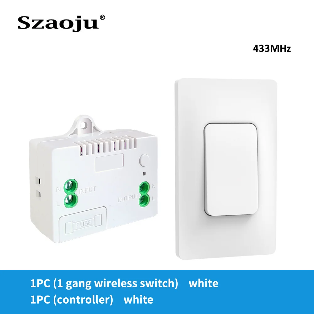 Szaoju Wireless Remote Control Switch Smart Home 1gang Waterproof Push Button Switch No Battery Self-powered Wall Light Switch
Szaoju Wireless Remote Control Switch Smart Home 1gang Waterproof Push Button Switch No Battery Self-powered Wall Light Switch