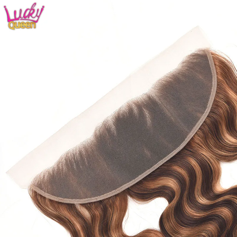 Highlight Colored 13x4 HD Lace Frontal Brazilian Body Wave Ear To Ear 13*4 Lace Closure With Baby Hair Lucky Queen Remy Hair
Highlight Colored 13x4 HD Lace Frontal Brazilian Body Wave Ear To Ear 13*4 Lace Closure With Baby Hair Lucky Queen Remy Hair