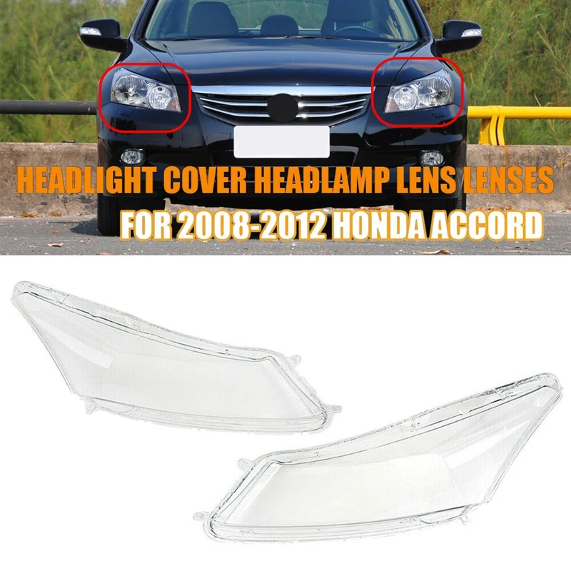 Left+Right for Honda Accord 2008-2012 Car Headlight Lens Cover Headlight Lamp Shade Front Auto Light Shell(Pair)
Left+Right for Honda Accord 2008-2012 Car Headlight Lens Cover Headlight Lamp Shade Front Auto Light Shell(Pair)