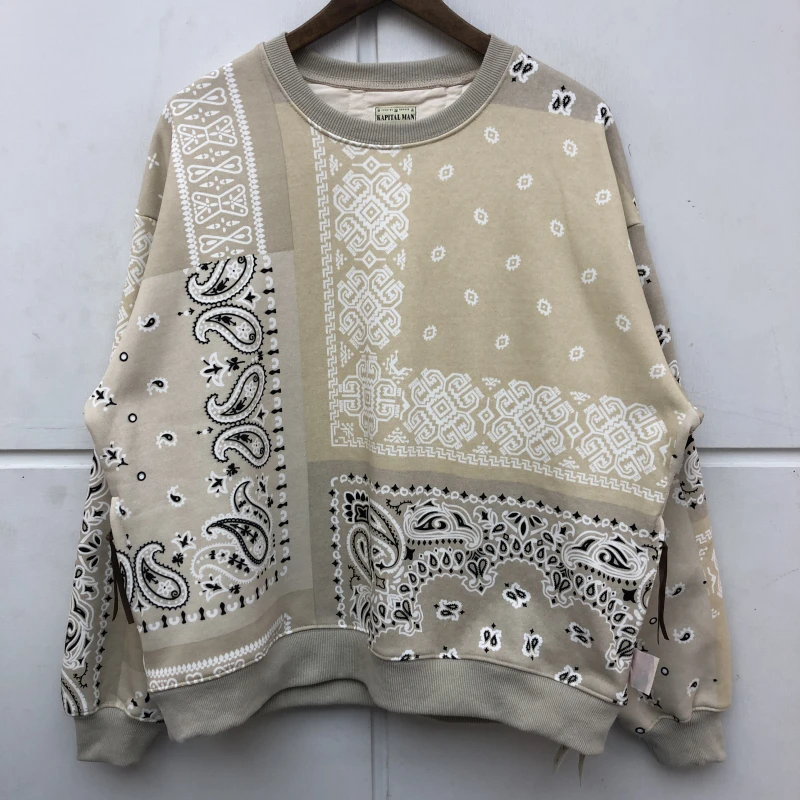New 2021 Men Paisley KAPITAL CRIPS BLOODS Cashew Hoodies Hoody hooded Sweatshirts velvet Cotton Drake Thicken Fleece #K6
New 2021 Men Paisley KAPITAL CRIPS BLOODS Cashew Hoodies Hoody hooded Sweatshirts velvet Cotton Drake Thicken Fleece #K6