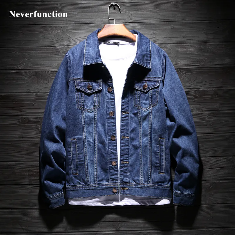 Autumn Men Denim Jackets vintage blue Cotton Streetwear Casual Hip Hop male Slim Bomber Jeans Jacket Coat Outerwear 4XL
Autumn Men Denim Jackets vintage blue Cotton Streetwear Casual Hip Hop male Slim Bomber Jeans Jacket Coat Outerwear 4XL