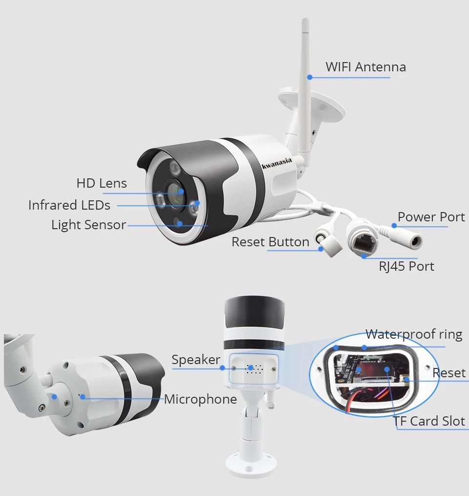 1080P IP Camera Wi-Fi Outdoor Wireless WiFi Waterproof Camera Yoosee CCTV Security Surveillance Two Way Audio Wi Fi Camara Cam
1080P IP Camera Wi-Fi Outdoor Wireless WiFi Waterproof Camera Yoosee CCTV Security Surveillance Two Way Audio Wi Fi Camara Cam