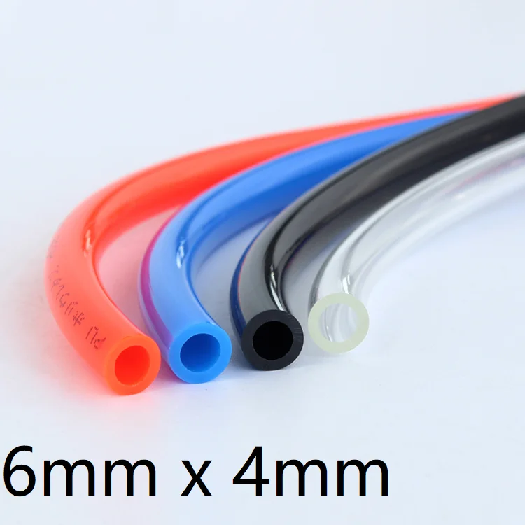 PU Tube OD 6mm x 4mm ID Pneumatic Component Parts Connector Hose Compressed Water Gas Pipe Transparent Blue Red Black 1M 
PU Tube OD 6mm x 4mm ID Pneumatic Component Parts Connector Hose Compressed Water Gas Pipe Transparent Blue Red Black 1M