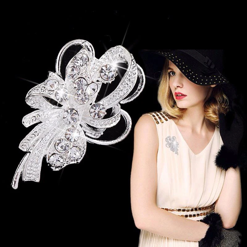 Crystals Brooch Rhinestone Flower Brooches for Women Brooch Pin Simple Fashion Jewelry Wedding Pin Corsage Accessories
Crystals Brooch Rhinestone Flower Brooches for Women Brooch Pin Simple Fashion Jewelry Wedding Pin Corsage Accessories