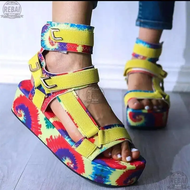 New 2021 Sandals Women Wedges Platform Candy Color Ladies increase Shoes Summer Casual big size Strap Cross Cool Girls 43 REBAI
New 2021 Sandals Women Wedges Platform Candy Color Ladies increase Shoes Summer Casual big size Strap Cross Cool Girls 43 REBAI