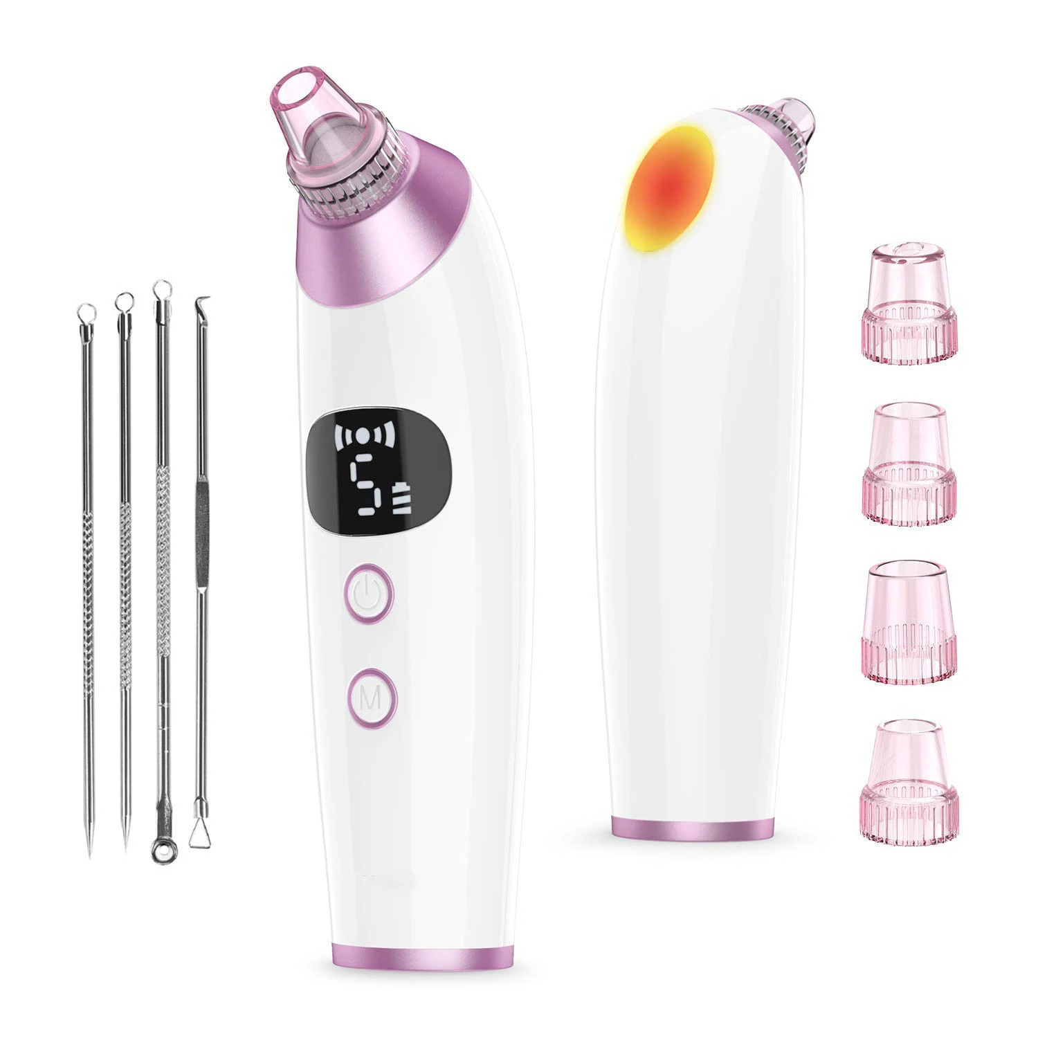 Blackhead Remover Pore Vacuum Upgraded Electric Pore Extractors with Hot Compress Facial Pore Cleaner Blackhead Suction tools
Blackhead Remover Pore Vacuum Upgraded Electric Pore Extractors with Hot Compress Facial Pore Cleaner Blackhead Suction tools