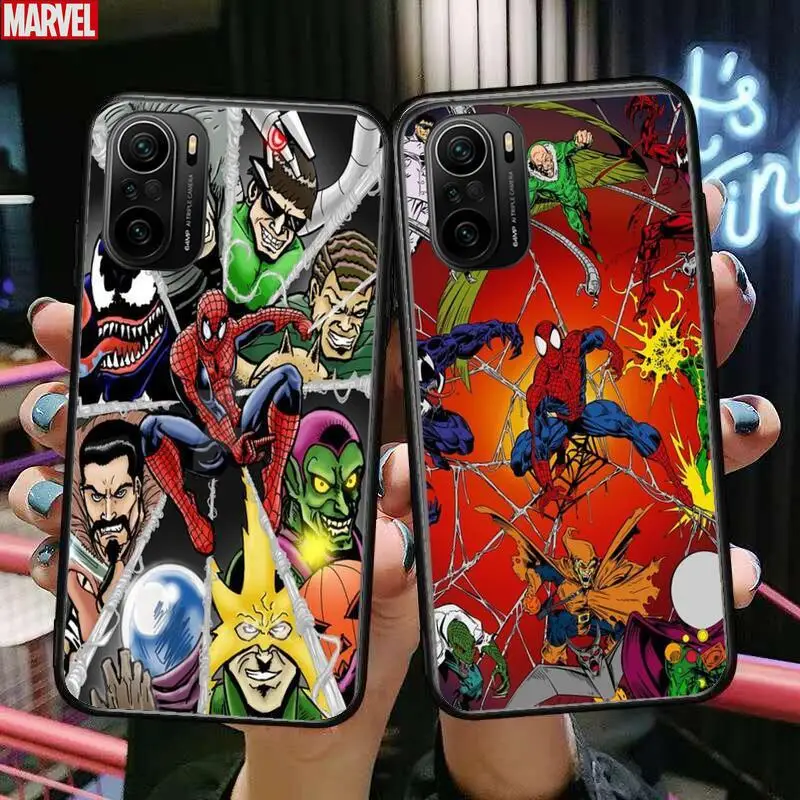 Comic Spiderman Phone Case For xiaomi redmi POCO F1 F2 F3 X3 Pro M3 9C 10T Lite NFC Black Cover Silicone Back Prett mi 10 ultra
Comic Spiderman Phone Case For xiaomi redmi POCO F1 F2 F3 X3 Pro M3 9C 10T Lite NFC Black Cover Silicone Back Prett mi 10 ultra