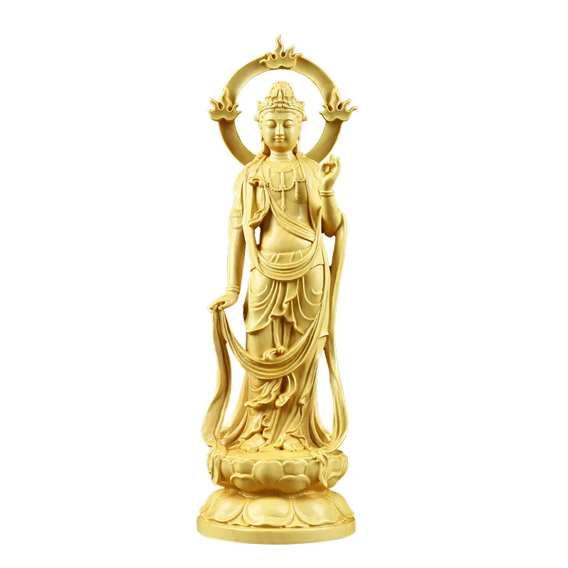 Solid wood flame Guanyin carved Buddha statue Chinese Buddha Modern art hand-carved Home living room bedroom lucky statue
Solid wood flame Guanyin carved Buddha statue Chinese Buddha Modern art hand-carved Home living room bedroom lucky statue
