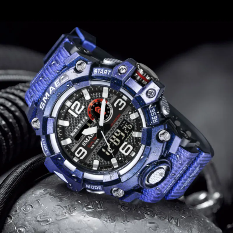 SMAEL Men's Sports Watches Fashion Waterproof Military LED Digital Quartz Electronic Watch Men Clock Relogio Masculino
SMAEL Men's Sports Watches Fashion Waterproof Military LED Digital Quartz Electronic Watch Men Clock Relogio Masculino