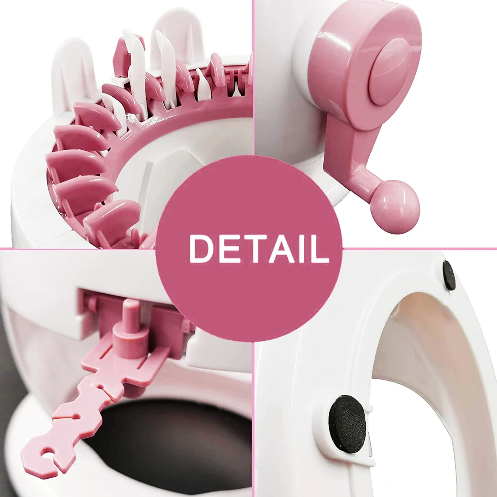 Knitting Machine, 22 Needles Smart Round Loom with Row Counter, Spinning Weaving Loom Kit for Kids DIY Knit Scarf Hat Socks
Knitting Machine, 22 Needles Smart Round Loom with Row Counter, Spinning Weaving Loom Kit for Kids DIY Knit Scarf Hat Socks