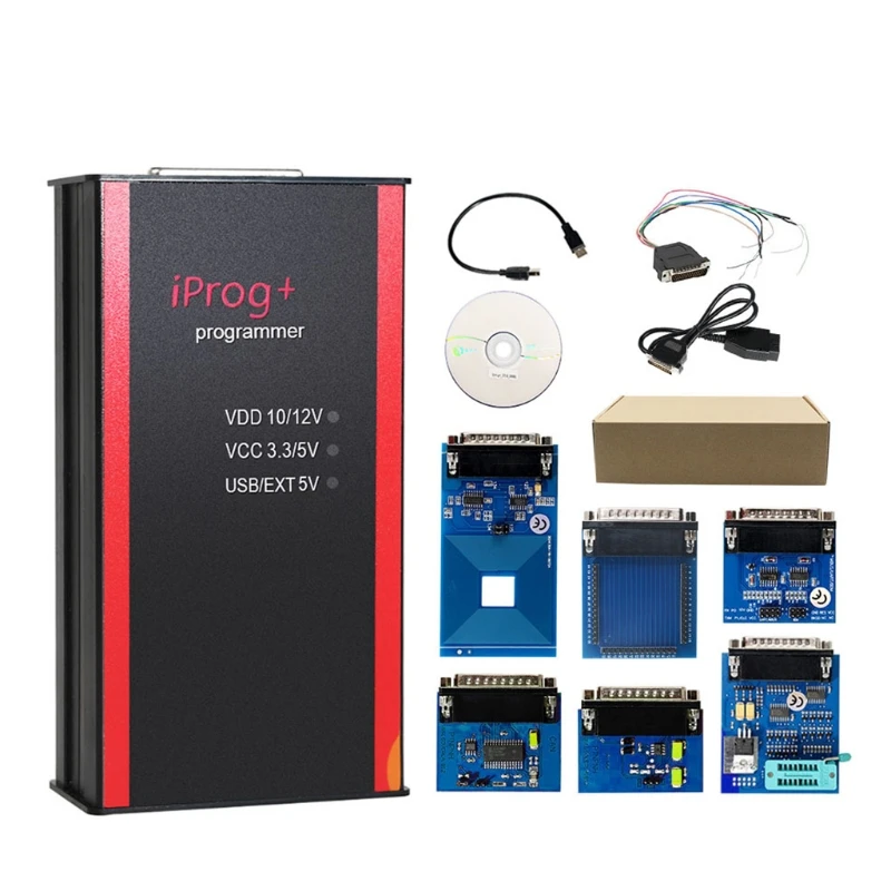 V86 Iprog+Pro Car Programmer tool+PCF79xx SD-Card Adapter+Universal RDIF Adapter OBD2 IMMO+Odo Correction+Airbag Reset
V86 Iprog+Pro Car Programmer tool+PCF79xx SD-Card Adapter+Universal RDIF Adapter OBD2 IMMO+Odo Correction+Airbag Reset