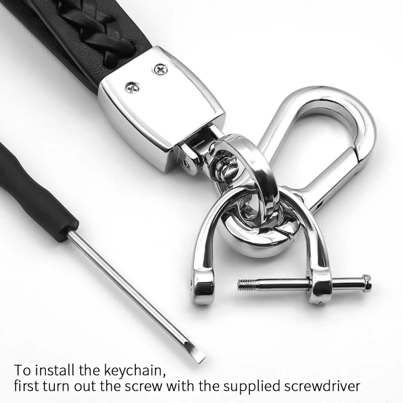 Auto parts high quality business leather braided rope keychain is suitable for Dodge- Charger JCUV Caliber Durango Dart Avenger
Auto parts high quality business leather braided rope keychain is suitable for Dodge- Charger JCUV Caliber Durango Dart Avenger