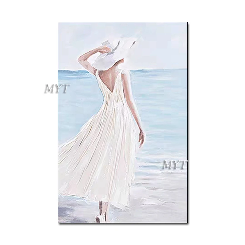 100% Hand-painted Sexy Woman Beside Sea Oil Painting Girl Picture Canvas Wall Art Unframed Artwork For Modern Home Decoration
100% Hand-painted Sexy Woman Beside Sea Oil Painting Girl Picture Canvas Wall Art Unframed Artwork For Modern Home Decoration