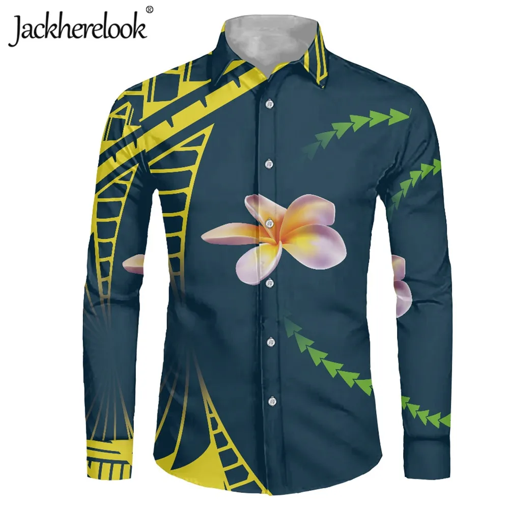 Jackherelook Polynesian Tribal Hibiscus Print Mens Shirt Hawaiian Casual Clothes Slim Long Sleeve Turn-Down Collar Button Shirts
Jackherelook Polynesian Tribal Hibiscus Print Mens Shirt Hawaiian Casual Clothes Slim Long Sleeve Turn-Down Collar Button Shirts