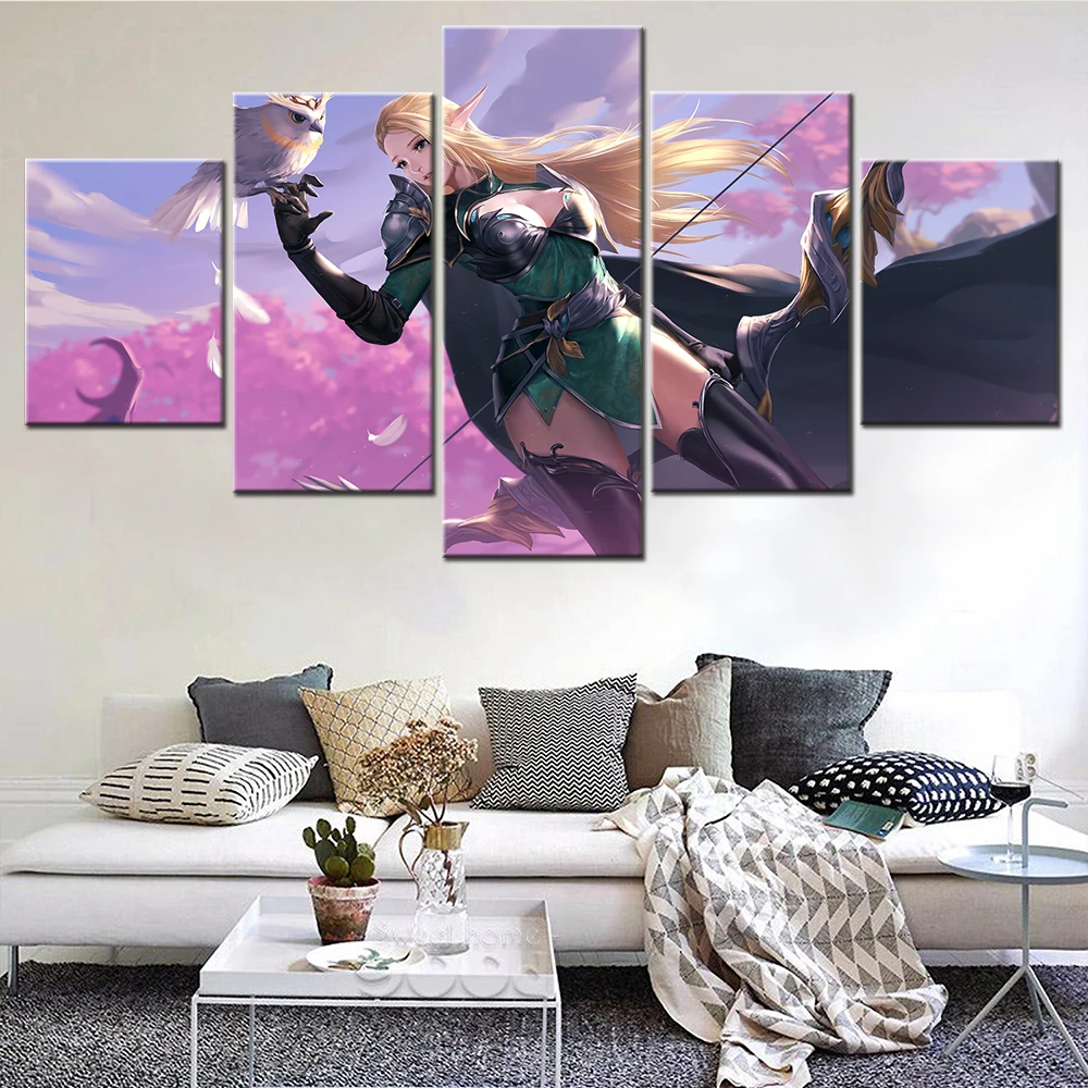 Canvas Painting 5 Piece Anime Girl Clear Sky Fantasy Elf Archer Aesthetic Room Decor Pictures For Living Room Wall Art Posters
Canvas Painting 5 Piece Anime Girl Clear Sky Fantasy Elf Archer Aesthetic Room Decor Pictures For Living Room Wall Art Posters