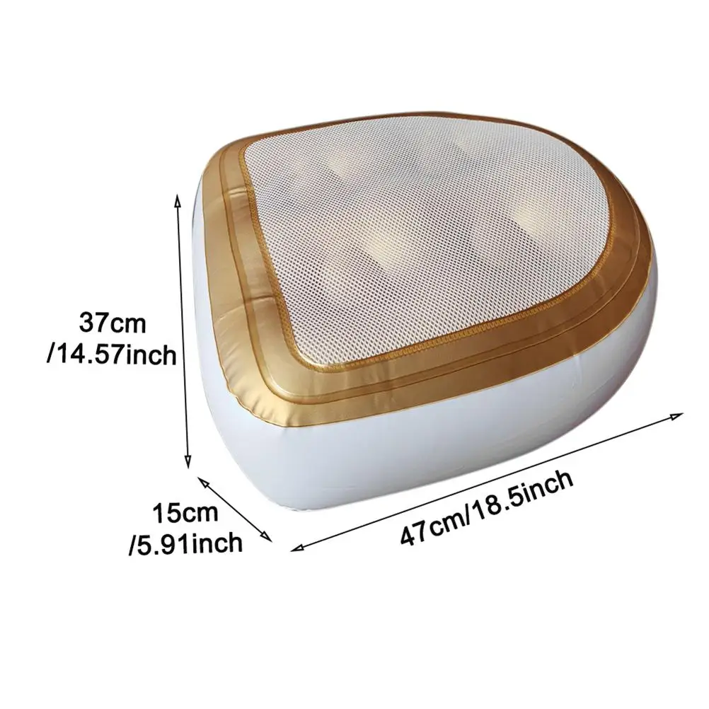 Spa Cushion Bath Pillows Spa Bathtub Cushion with Mesh Cover Suction Cups Inflatable Booster Seat for Spa and Hot Tub
Spa Cushion Bath Pillows Spa Bathtub Cushion with Mesh Cover Suction Cups Inflatable Booster Seat for Spa and Hot Tub