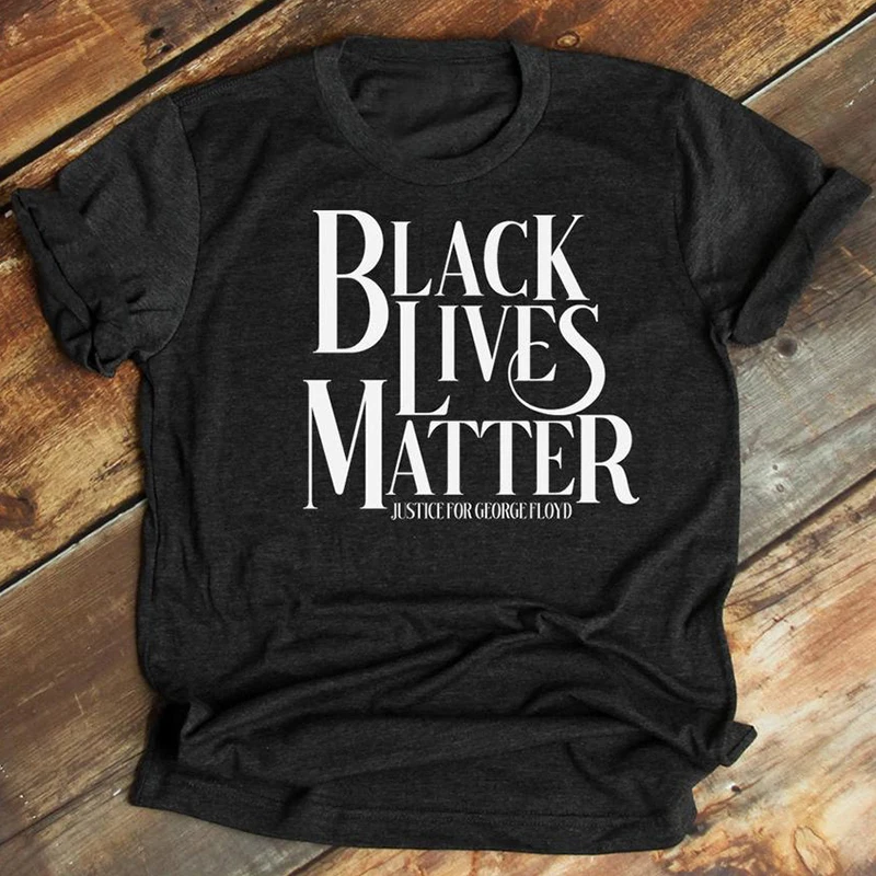 Рубашка унисекс, хлопковая, с принтом, с надписью «Lives Matter», размера плюс, футболка c правами
Рубашка унисекс, хлопковая, с принтом, с надписью «Lives Matter», размера плюс, футболка c правами