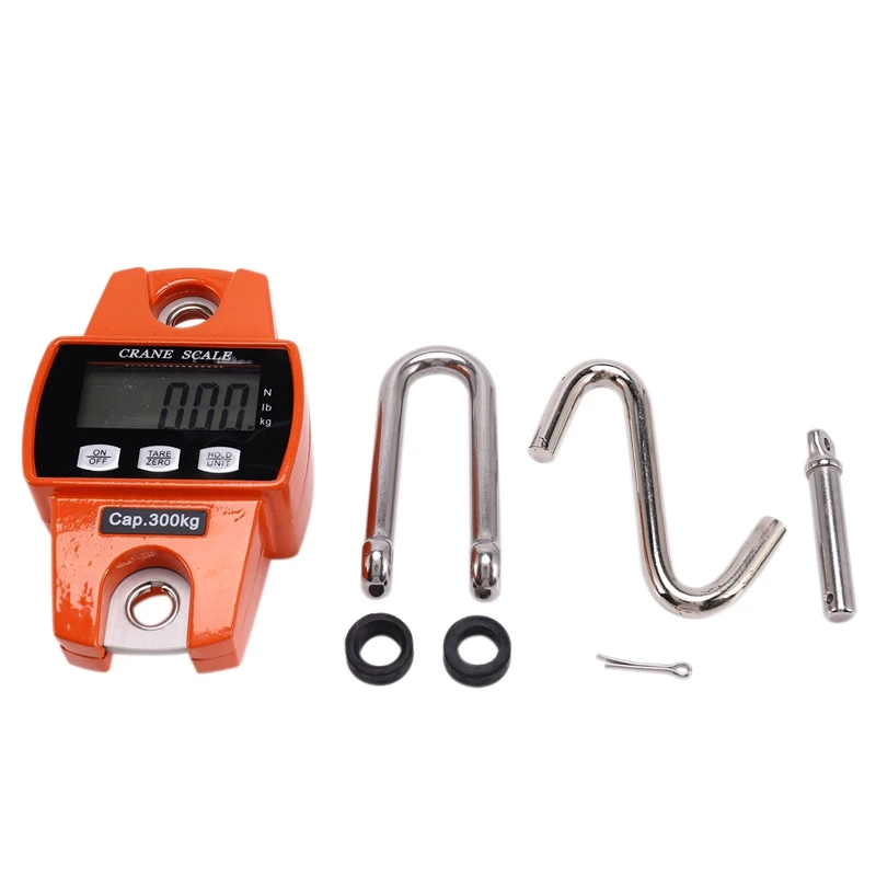 300Kg Mini Crane Scale Portable Lcd Digital Electronic Stainless Steel Hook Hanging Weight Crane Scales Weighing Balance
300Kg Mini Crane Scale Portable Lcd Digital Electronic Stainless Steel Hook Hanging Weight Crane Scales Weighing Balance