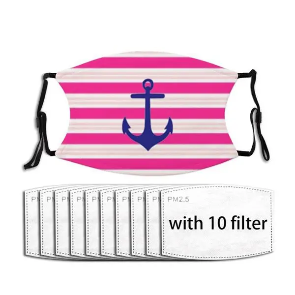 Pink Stripes Nautical Anchor Face Mask Adult Non-Disposable Mouth Face Mask Anti Haze Dustproof Washable Cover
Pink Stripes Nautical Anchor Face Mask Adult Non-Disposable Mouth Face Mask Anti Haze Dustproof Washable Cover